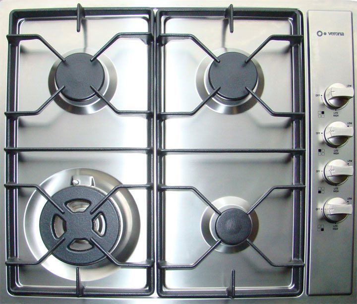 LP & natural gas counter top drop in stove burners by Verona