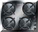 Gas counter top glass surface burners