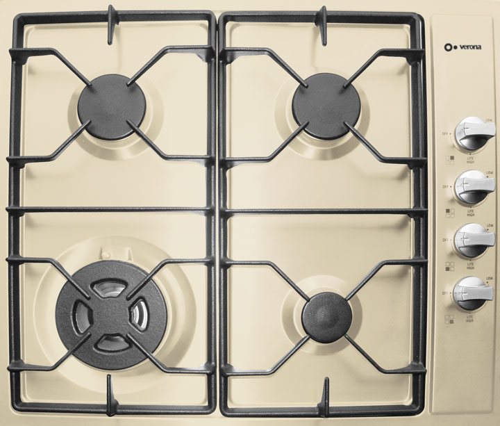 LP & natural gas counter top drop in stove burners by Verona