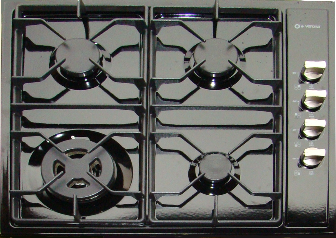 LP & natural gas counter top drop in stove burners by Verona